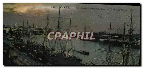 Nantes Ansichtskarte AK Vue generale des quais pres de Sainte anne (bateaux ship boat)