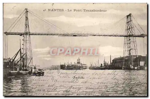 Nantes Cartes postales Le pont transbordeur