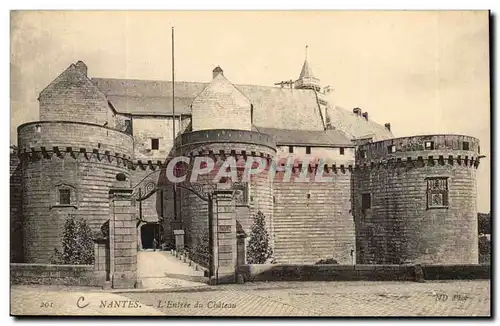 Nantes Cartes postales L&#39entree du chateau