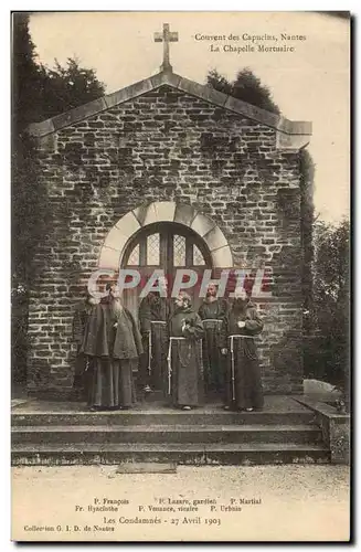 Nantes Ansichtskarte AK Couvent des Capucins la chapelle mortuaire Francois Lazare Martial Hyacinthe Benance vica