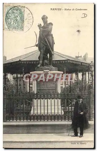 Nantes Ansichtskarte AK Statue de Cambronne