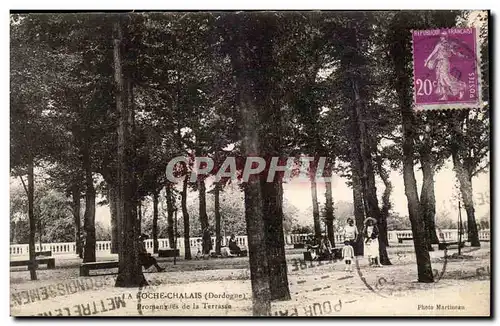 La Roche Chalais Cartes postales Promenade de la terrasse