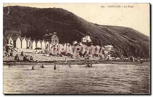 Carolles Cartes postales La plage