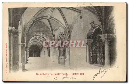 Ansichtskarte AK Abbaye de Fontevrault Cloitre Est