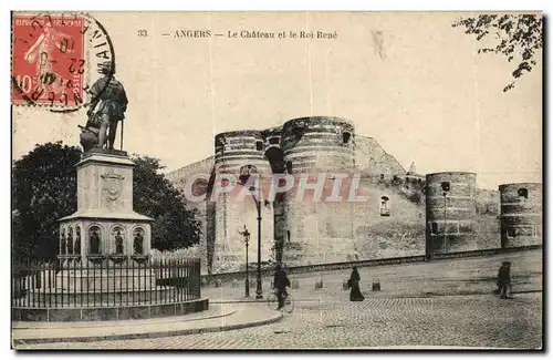 Cartes postales Angers Le chateau et le roi Rene