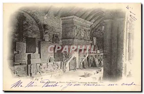 Angers Cartes postales Musee Saint Jean Interieur du cloitre