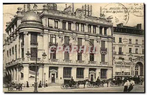 Angers Cartes postales Hotel des postes et hotel St Julien