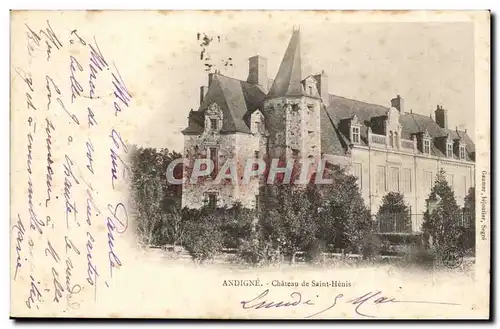 Andigne Ansichtskarte AK Chateau de Saint Henis