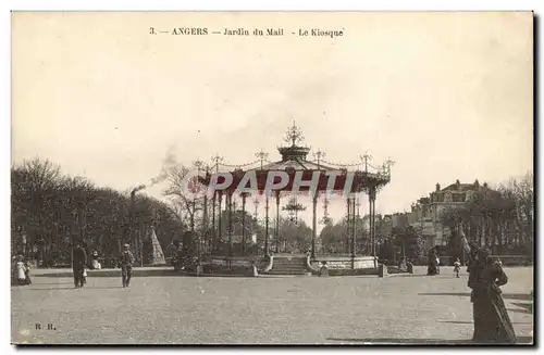 Angers Cartes postales Jardin du Mail Le kiosque