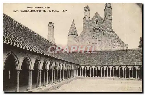 Mont Saint Michel Cartes postales Le cloitre