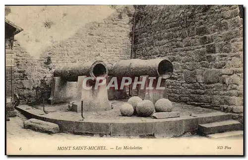 Mont Saint Michel Cartes postales Les Michelettes (canons)