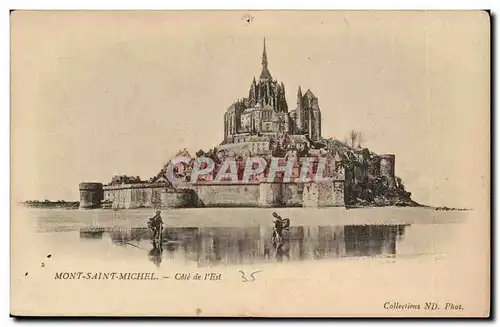 Mont Saint Michel Cartes postales Cote de l est (pecheurs)