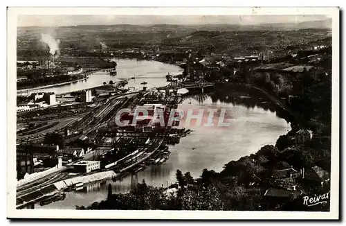 Lyon Ansichtskarte AK Jonction du Rhone et de la SAone a la Mulatiere