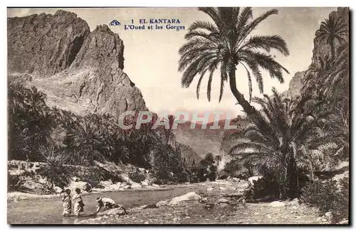 El Kantara Cartes postales L oued et les gorges Maroc Morocco