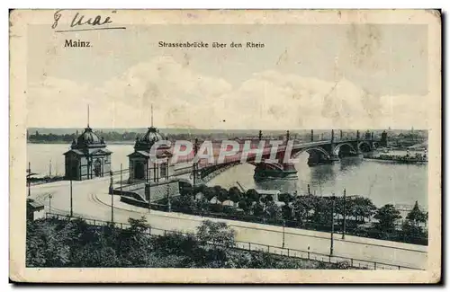 Mainz Cartes postales Strassenbrucke uber den Rhein