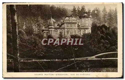 Cartes postales Source Mattoni Giesshubl Vue du chateau