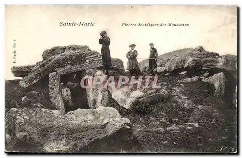 Sainte Marie Cartes postales Pierres druidiques des Mousseaux