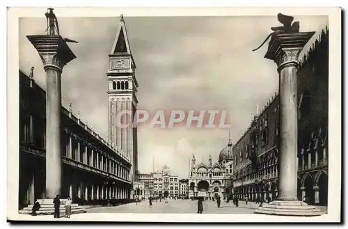 venise Venezia Cartes postales Plazetta s Marco e Campanile Italie Italia Lion