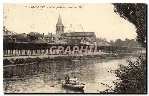 Andresy Cartes postales Vue generale prise de l&#39ile