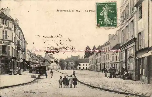 Jouarre Cartes postales La place (enfants)