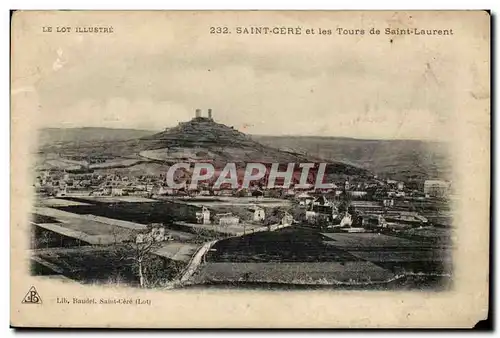 Saint Cere Cartes postales et les tours de Saint Laurent