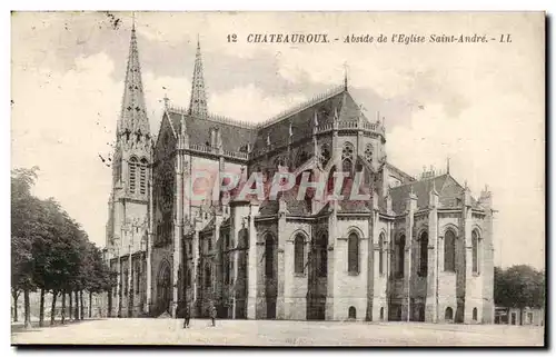 Chateauroux Ansichtskarte AK Abside de l&#39eglise Saint Andre