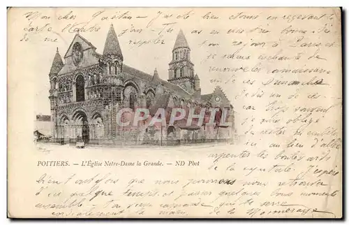Poitiers Cartes postales L'eglise Notre DAme la Grande