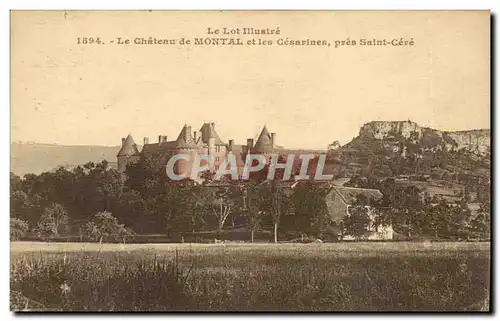 Cartes postales Le chateau de Montal et les cesarines pres Saint Cere