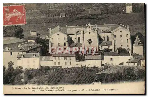 Villefranche de Rouergue Cartes postales sainte Claire Vue generale