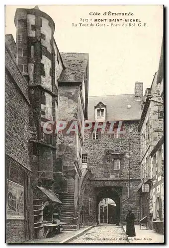 Mont Saint Michel Cartes postales la tour du guet Porte du roi