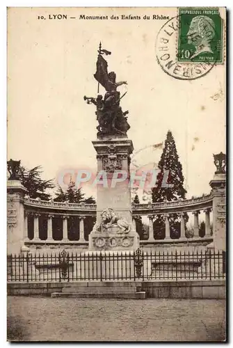 Lyon Ansichtskarte AK Monument des enfants du Rhone