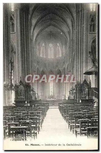 Meaux Cartes postales Interieur de la cathedrale