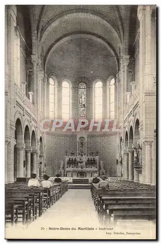 Ansichtskarte AK Notre Dame du Marillais Interieur