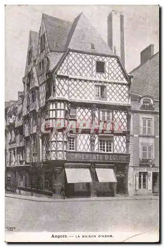 Angers Ansichtskarte AK La maison d&#39Adam (ornements d&#39eglise)