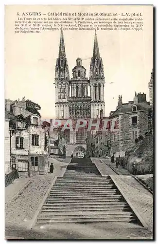 Angers Ansichtskarte AK Cathedrale et montee St Maurice