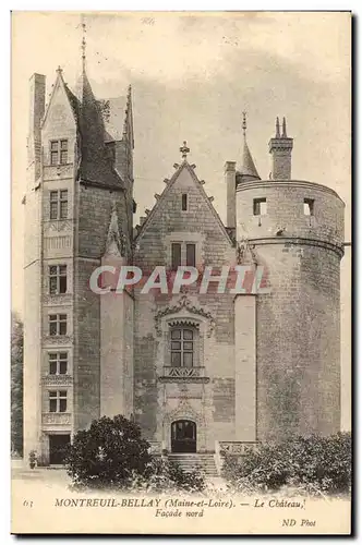 Montreuil Bellay Cartes postales Le chateau facade Nord