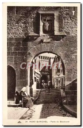 Mont Saint Michel Ansichtskarte AK Porte du boulevard