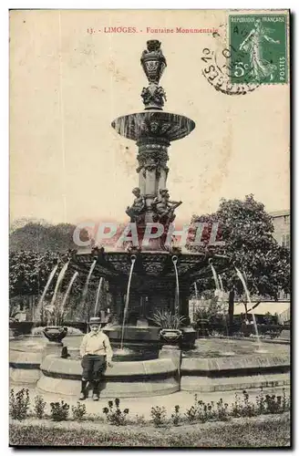 Limoges Ansichtskarte AK Fontaine monumentale