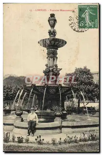 Limoges Cartes postales Fontaine monumentale