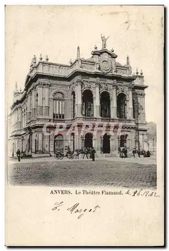 Belgique Anvers Cartes postales Le theatre Flamand