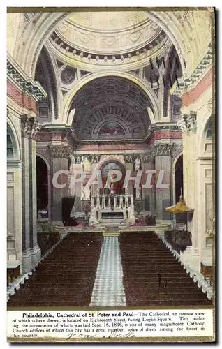 Etats Unis Cartes postales Philadelphia Pennsylvania CAthedral of St Peter and Paul