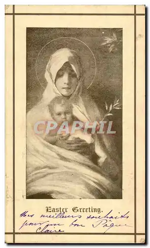 Fantaisie Cartes postales Easter Greeting Paques
