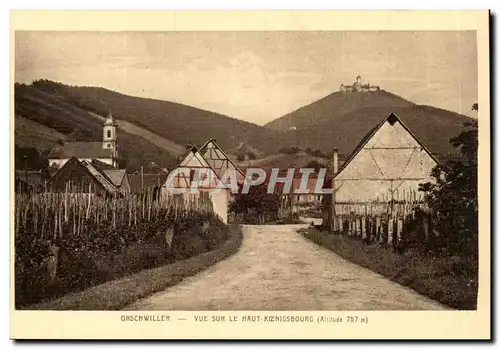 Orschwiller- Vue Sur Le Haut Koenigsbourg Altitude 757-Cartes postales