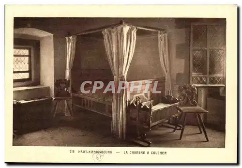 Haut Koenigsourg- La Chambre a Coucher-Cartes postales