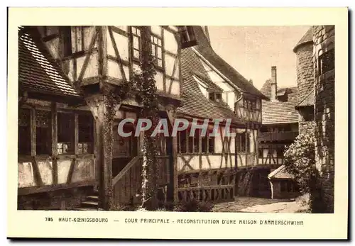 Haut Koenigsourg- Cour Principale- D'Une Maison D'Ammerschwihr-Cartes postales