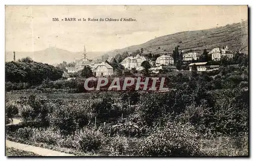 Barr et la Ruine du Chateau d'Andlau-Cartes postales