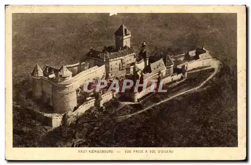 Haut Koenigsbourg- Vue Prise a Vol Oiseau-Ansichtskarte AK