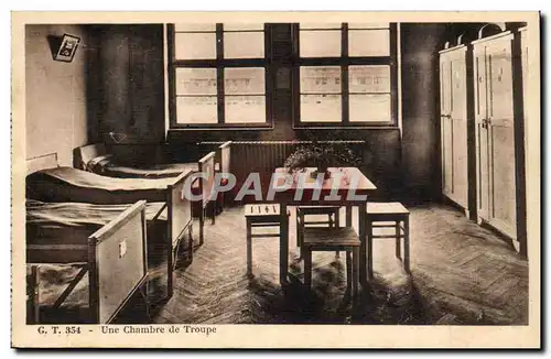 Une Chambre de Troupe-Cartes postales