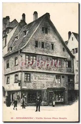 Strasbourg- Vielle Maison Place Broglie-Pfannkuchen-Cartes postales