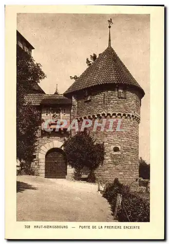 Haut-Koenigsbourg-Porte de la Premiere Enceinte-Ansichtskarte AK